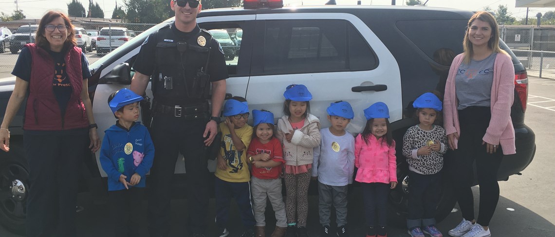 To promote our community helpers unit, we had visits from the Police Department, Fire Department, and a Trucking company.