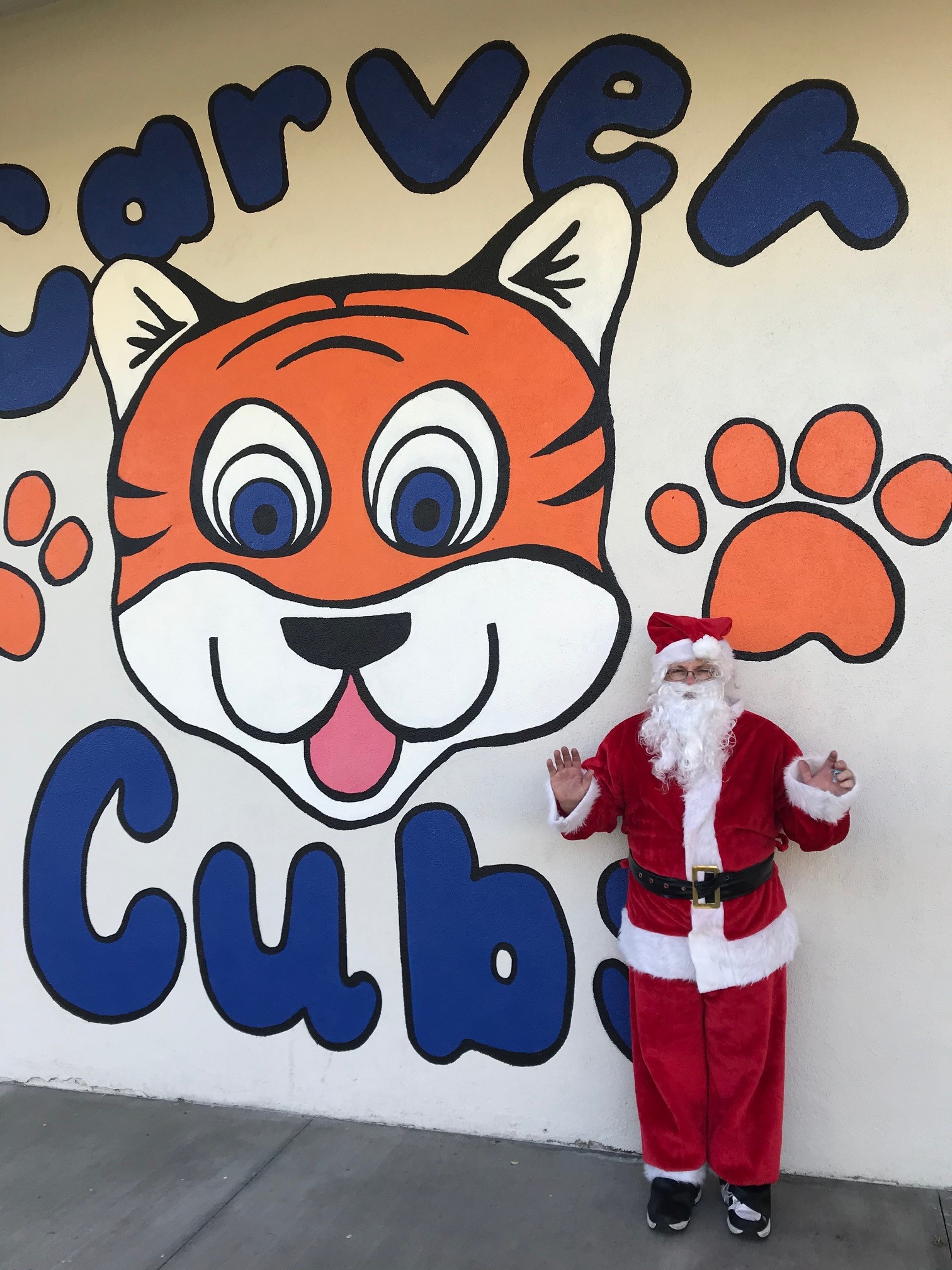 Santa visiting Carver on Friday, December 20th.