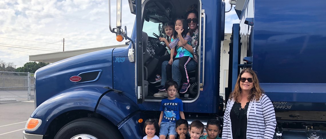 To promote our community helpers unit, we had visits from the Police Department, Fire Department, and a Trucking company.